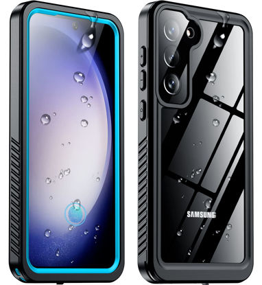 Picture of Temdan for Samsung Galaxy S23 Case,Waterproof Built-in Lens & Screen Protector[Full Body Shockproof][12 FT Military Drop Proof][Dustproof][IP68 Underwater] Case for Galaxy S23 5G 6.1’’-Babyblue