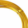 Picture of 32.8 Feet Aluminum Wire, Bendable Metal Craft Wire for Making Dolls Skeleton DIY Crafts (Gold, 1.5 mm Thickness)