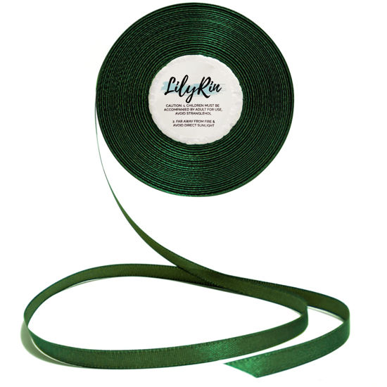 Dark Green Ribbon 1/4 Inches 36 Yards Satin Roll Perfect for Scrapbooking  Art