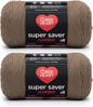 Picture of Red Heart Super Saver Jumbo Cafe Latte Yarn - 2 Pack of 396g/14oz - Acrylic - 4 Medium (Worsted) - 744 Yards - Knitting/Crochet