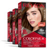 Picture of Permanent Hair Color by Revlon, Permanent Brown Hair Dye, Colorsilk with 100% Gray Coverage, Ammonia-Free, Keratin and Amino Acids, Brown Shades (Pack of 3)