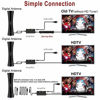 Picture of Digital TV Antenna Amplified 300 Miles for Smart TV 360° Reception, Indoor/Outdoor HD Antenna Comes with 33ft Detachable Extension Coax Cable -Support 4K 1080p All TVs with Amplifer Signal Booster