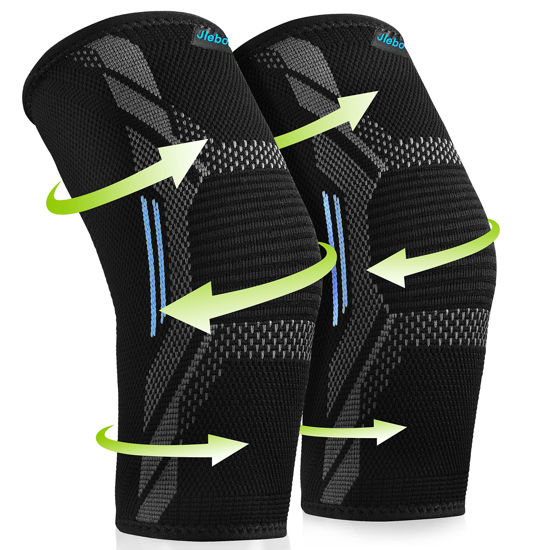 GetUSCart- 2 Pack Knee Braces Sleeves for Knee Pain Women Men