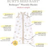 Picture of Burt's Bees Baby Baby Beekeeper Wearable Blanket, 100% Organic Cotton, Swaddle Transition Sleeping Bag, Quilted Northern Reindeer, Small