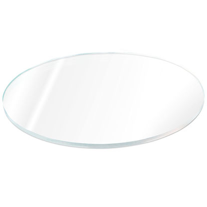 Picture of SPEEDYORDERS 1/4" Plexiglass Sheet, 14 Inch Diameter Clear Acrylic Lucite Circle, Round Cake Disc, Cake Disk Acrylic Sheet, Plexiglass Table Top, Round Acrylic Backdrop Made in USA