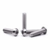 Picture of 1/4-20 x 7/8" Button Head Socket Cap Bolts Screws, 304 Stainless Steel 18-8, Allen Hex Drive, Bright Finish, Fully Machine Thread, Pack of 30