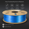 Picture of Duramic 3D Shiny Silk PLA Filament 1.75mm Blue, Shiny Blue PLA Filament Dimensional Accuracy +/- 0.05 mm 1kg Spool(2.2 lbs)