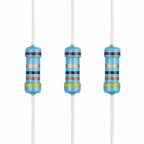 Picture of EDGELEC 100pcs 43 ohm Resistor 1/2w (0.5Watt) ±1% Tolerance Metal Film Fixed Resistor, Multiple Values of Resistance Optional