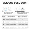 Picture of Silicone Solo Loop Bands Compatible with Apple Watch Band 38mm 40mm 41mm 42mm 44mm 45mm 49mm, Stretchy Silicone Elastic Sport Strap Compatible for iWatch Series 8/7/6/5/4/3/2/1/SE Ultra