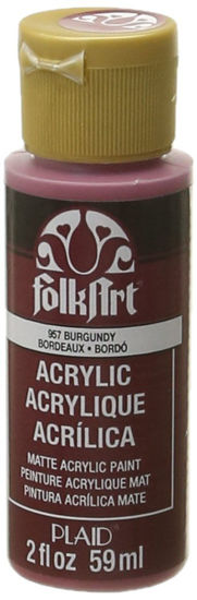 Picture of FolkArt Acrylic Paint in Assorted Colors (2 oz), 957, Burgundy