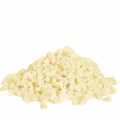 Picture of Howemon White Beeswax Pellets 5 lb 100% Pure and Natural Triple Filtered for Skin, Face, Body and Hair Care DIY Creams, Lotions, Lip Balm and Soap Making Supplies