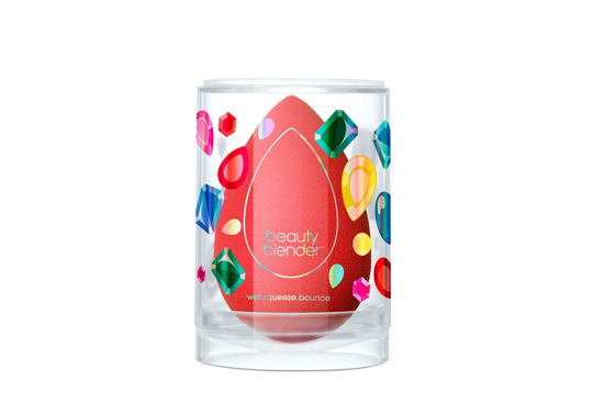 Picture of The BEAUTYBLENDER Ruby Blender Makeup Sponge for blending liquid Foundations, Powders and Creams. Flawless, Professional Streak Free Application Blend, Vegan, Cruelty Free and Made in the USA