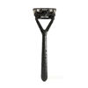 Picture of The Leaf Razor, Black - Plasic-Free, Three-Blade, Pivoting Head Razor for Women & Men