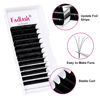 Picture of Eyelash Extension L Curl 0.03 Mega Volume Lash Extensions Rapid Flowering Easy Fan Volume Lashes Self Fanning Bloom Lashes (0.03-L, 15-20 Mixed Tray)