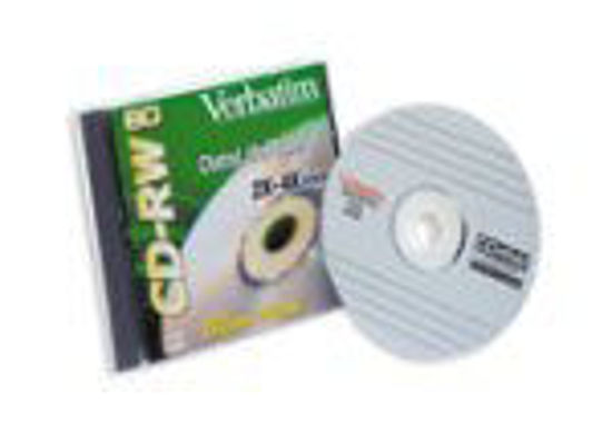 Picture of Verbatim CD-RW Datalife+ 80min 4X Branded with Jewel (1-Pack)