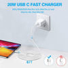 Picture of USB C Apple Fast Charger for iPad Pro 12.9/11 in 2022/2021/2020/2018,iPad 10th,iPad Air 4th/5th 10.9",iPad Mini 6th Generation,iPad Charger Fast Charging Wall Charger Block with 6FT USB C to C Cable