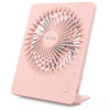 Picture of Zuvas Desk Fan Battery Operated Fan Rechargeable 180°Tilt Folding Personal Fan Ultra Quiet Small Portable Fan 3 Speed Adjustable Strong Wind USB Fan For Office Bedroom Home Desktop Camping (Pink)