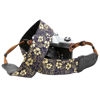 Picture of Japanese Art Style Camera Strap - 2"Wide with Double Layer Cowhide Head,Pure Cotton Bronzing Floral Pattern Camera Shoulder Straps,Adjustable Camera Neck Strap for All DSLR / SLR Cameras