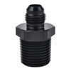 Picture of EVIL ENERGY 6AN Male Flare to 1/2" NPT Pipe Fitting Adapter Aluminum Straight Black