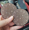 Picture of 2pcs Bling Car Cup Holder Coaster, 2.75 inch Anti-Slip Shockproof Universal Fashion Vehicle Car Coasters Insert Bling Rhinestone Auto Automotive Interior Accessories for Women (2 pcs, Champagne)