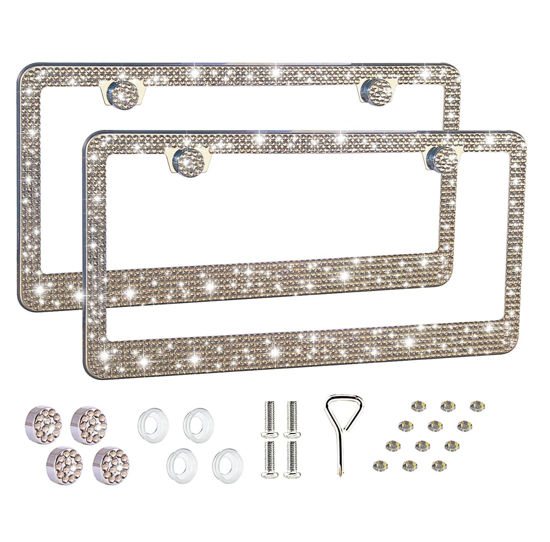 Sparkly license outlet plate holder