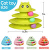 Picture of UPSKY 20 PCS Cat Toys, Cat Roller Toy 3-Level Turntable Cat Toys Balls for Indoor Cats, Kitten Toys Set with Cat Teaser Toys, Mice Toys, Spring Toys, and Various Ball Toys.