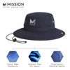 Picture of MISSION Cooling Bucket Hat, UPF 50, 3" Wide Brim Sun Hat - Cools When Wet, UPF 50 (Navy)