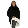 Picture of THE COMFY Original | Oversized Microfiber & Sherpa Wearable Blanket, Seen On Shark Tank, One Size Fits All (Black)