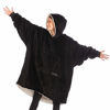 Picture of THE COMFY Original | Oversized Microfiber & Sherpa Wearable Blanket, Seen On Shark Tank, One Size Fits All (Black)