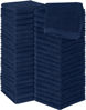 Picture of Utopia Towels Cotton Washcloths Set - 100% Ring Spun Cotton, Premium Quality Flannel Face Cloths, Highly Absorbent and Soft Feel Fingertip Towels (60 Pack, Navy)