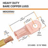 Picture of SELTERM 5pcs 2/0 AWG 5/16" Stud Copper Wire Lugs, Battery Lugs, Ring Terminals, Battery Cable Ends, 00 Gaug Ring Terminal Connectors, UL Heavy Duty Bare Copper Eyelets Battery Terminal Connectors