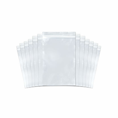 Picture of SNL Quality Zipper Lock Reclosable Clear Disposable Plastic Bags, Strong | 4" X 6" - 2 MIL - 100 Bags