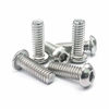 Picture of 1/4-20 x 1-3/4" Button Head Socket Cap Bolts Screws, 304 Stainless Steel 18-8, Allen Hex Drive, Bright Finish, Fully Machine Thread, Pack of 100