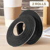 Picture of 2 Rolls Double Sided Foam Tape PE Foam Tape Sponge Soft Mounting Adhesive Tape (Black,1/8 Inch by 50 Feet)