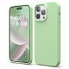 Picture of elago Compatible with iPhone 14 Pro Max Case, Liquid Silicone Case, Full Body Protective Cover, Shockproof, Slim Phone Case, Anti-Scratch Soft Microfiber Lining, 6.7 inch (Pastel Green)