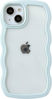 Picture of Caseative Cute Curly Wave Frame Shape Shockproof Soft Compatible with iPhone Case (Green,iPhone 14 Pro Max)