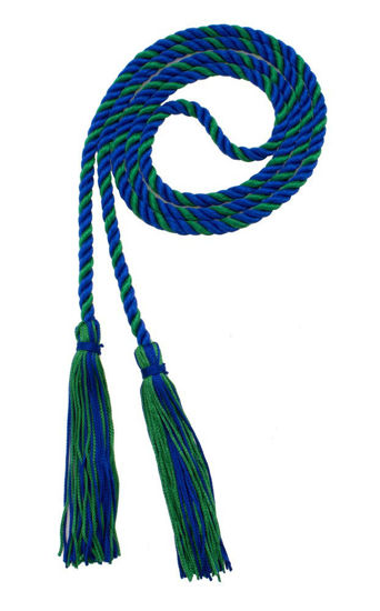 Picture of Honor Cord - Royal/Kelly - Every School Color Available - Made in USA - by Tassel Depot