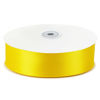 Picture of Solid Color Double Faced Yellow Satin Ribbon 1-1/2" X 50 Yards, Ribbons Perfect for Crafts, Wedding Decor, Bow Making, Sewing, Gift Package Wrapping and More