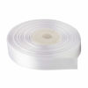 Picture of Solid Color Double Faced White Satin Ribbon 5/8" X 25 Yards, Ribbons Perfect for Crafts, Wedding Decor, Bow Making, Sewing, Gift Package Wrapping and More