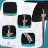 Picture of Endea Graduation Mixed Double Color Tassel with Gold Date Drop (Maroon/White, 2023)