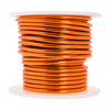 Picture of Mandala Crafts 3mm 8 Gauge Orange Anodized Aluminum Wire for Sculpting, Armature, Jewelry Making, Gem Metal Wrap, Garden, Colored and Soft, 1 Roll