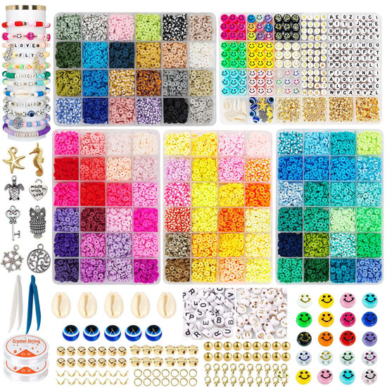 GetUSCart- MIIIM 14400pcs Clay Beads for Bracelets Making Kit, 96