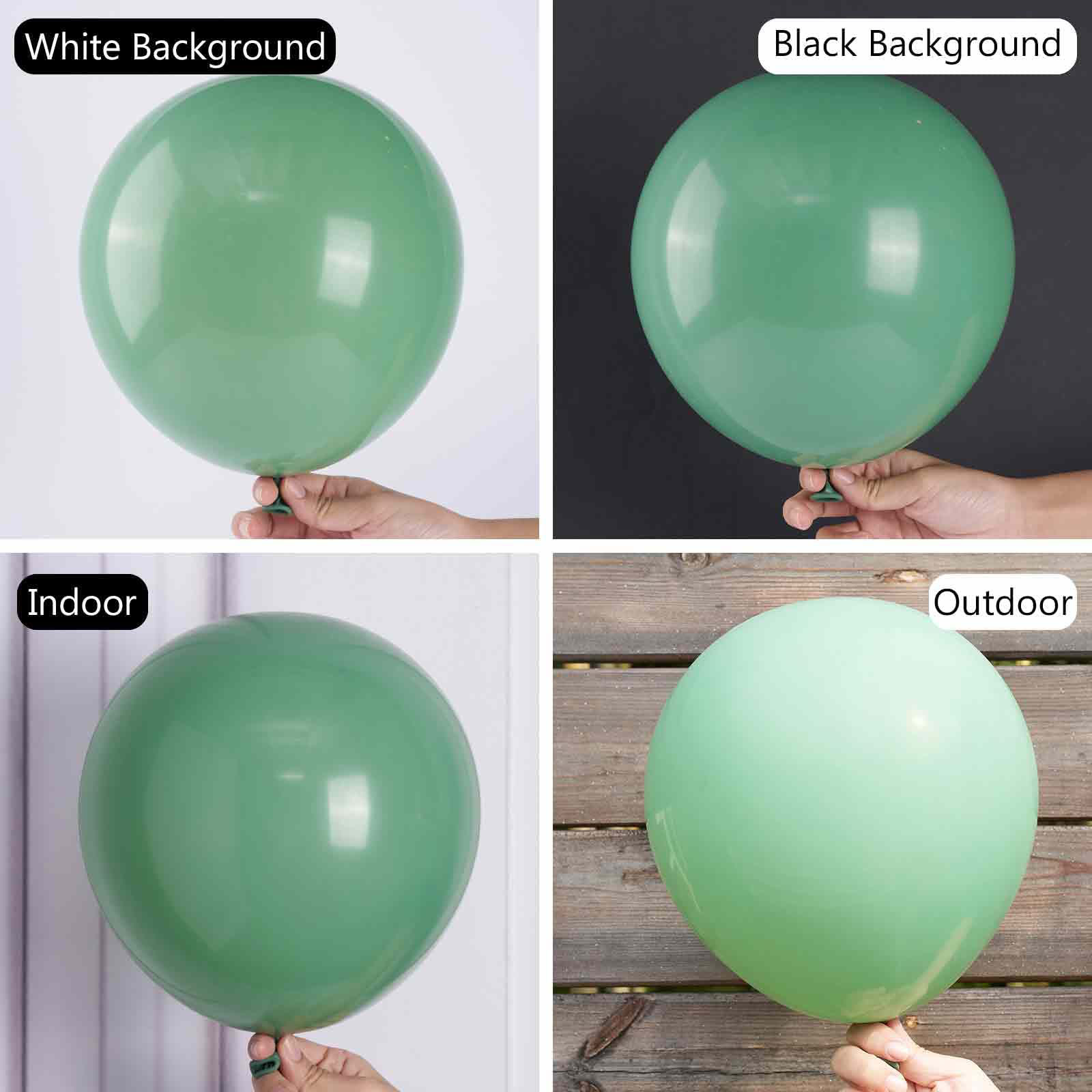 GetUSCart- PartyWoo Retro Green Balloons, 50 pcs 12 Inch Jade Green ...