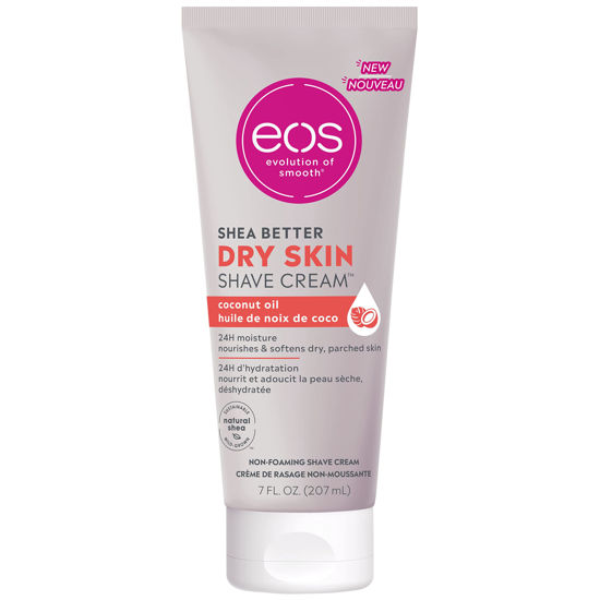 Picture of eos Shea Better Dry Skin Shaving Cream, Shave Cream for Women, Skin Care and Lotion with Coconut Oil, 24-Hour Hydration, 7 fl oz, Packaging May Vary