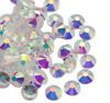 Picture of Jollin Glue Fix Crystal Flatback Rhinestones Glass Diamantes Gems for Nail Art Crafts Decorations Clothes Shoes(ss3 2880pcs, Transparent AB)