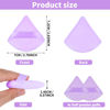 Picture of Sibba 2 Pieces Triangle Powder Puffs Face Cosmetic Powder Puff Washable Reusable Soft Plush Powder Sponge Makeup Foundation Sponge for Face Body Loose Powder Wet Dry Makeup Tool