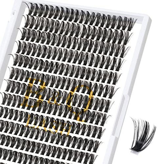 Picture of Lash Clusters 50D-0.07D-13mm B&Q LASH Individual Lashes 280 Clusters False Eyelash 30D 40D 50D Lash Clusters Extensions Individual Lashes Cluster DIY Eyelash Extensions at Home (50D-0.07D,13mm)