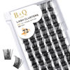 Picture of Lash Clusters D Curl 18mm DIY Lash Extensions 72 Clusters Lashes C D Curl B&Q LASH Wispy Volume Lashes Eyelash Clusters Extensions Individual Lashes Cluster DIY at Home (B35,D-18mm)