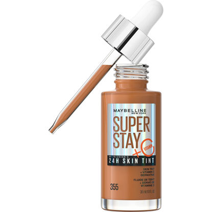 Picture of Maybelline Super Stay Up to 24HR Skin Tint, Radiant Light-to-Medium Coverage Foundation, Makeup Infused With Vitamin C, 335, 1 Count