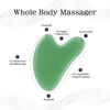 Picture of rosenice Gua Sha Facial Tools Guasha Tool Gua Sha Jade Stone for Face Skincare Facial Body Acupuncture Relieve Muscle Tensions Reduce Puffiness Festive Gifts